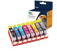 OGOUGUAN CAIDI CLI-65 CLI65 PGI-65 65XL Refillable Ink Cartridge Compatible with Canon Pixma PRO-200 PRO200 Pro 200 Inkjet Printer