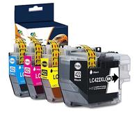 OGOUGUAN LC422XL Ink Cartridges for Brother LC 422 LC422 XL LC422XL Ink Cartridges Multipack for Brother MFC-J5340DW MFC-J5345DW MFC-J5740DW MFC-J6540DW MFC-J6940DW Printer, 4 Pack