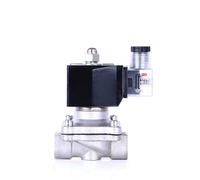 OGQNPJJCJ 1/2" Normally Closed Stainless Steel Solenoid Valve IP65 DN15 Pipe Control Switch Water Valves 12V 24V 110V 220V(NPT-12VDC)