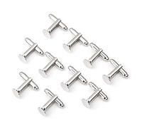 Ogquaton 10 Mens Cufflinks Cuff Link Backs Blanks Findings 0.31"""" Hot Classic Shirt Suit Cufflinks Stylish and Popular