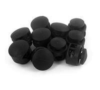 Ogquaton 10 Pcs 2 Hole Plastic Cord Locks - Black, Casual, Modern Style - Recommended for Shoelaces, Backpacks