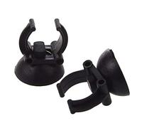 Ogquaton 2 PCS Suction Cup Fish Tank Aquarium Heater Rubber Clip Airline Tubing Glass Holder Black Pet Supplies Stylish and Popular