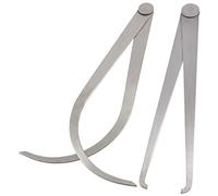 Ogquaton 350mm Inside Outside Caliper Long Firm Joint Caliper Tool Metal Measurement Tool 2 Pcs