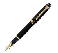 Ogquaton 450 Black Fountain Pen with Gold 18kg Wide Nib Medium Creative and Useful