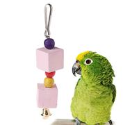 Ogquaton Bird Teeth Grinding Toys, Bird Squirrel Cuttlefish Bone Chewing Beads With Bell Premium Quality