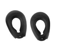 Ogquaton Ear Pad Protector Cover Muff, Black Soft Silicone Ear Cushion with Hole for Listening for Salon Use Durable and Useful