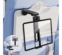 OGRANEE Airplane Tablet Holder Mount, Long Flight Essentials Travel Accessories for iPad, Foldable Tablet Stand for Plane Seat Back, Best Gifts for Travelers women, Fit for iPad, Phone, Switch, kindle