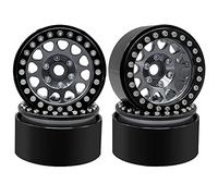 OGRC 4PCS Beadlock Rims 1.9 Inch Wheels RC Rim Hub Aluminum Beadlock Rims for Traxxas TRX4 TRX6 Redcat GEN7 GEN8 Rc4wd D90 Axial SCX10 SCX10 II 90046 SCX10 III AXI03007 12mm Hex 1/10 RC Crawler