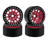 OGRC 4PCS Beadlock Rims 1.9 Inch Wheels RC Rim Hub Aluminum Beadlock Rims for Traxxas TRX4 TRX6 Redcat GEN7 GEN8 Rc4wd D90 Axial SCX10 SCX10 II 90046 SCX10 III AXI03007 12mm Hex 1/10 RC Crawler