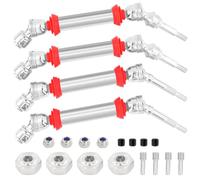 OGRC 4PCS Front & Rear CVD Drive Shafts Set for Traxxas Slash/Rustler/Stampede/Hoss VXL 4X4 2WD 1/10 RC Truck Cars Replace #6851#6852 Upgrade Parts (Red)