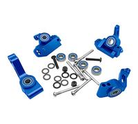 OGRC Aluminum Front Caster Block&Steering Blocks and Rear Stub Axle Carriers kit with Ball Bearings Upgrade Parts for 1/10 Traxxas 2WD Slash, Stampede, Rustler, Replace 3632 3736 3752