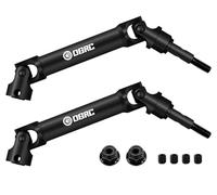 OGRC Extreme Heavy Duty CVD U-Joint Steel Driveshaft for Traxxas Slash/Stampede/Hoss/Rustler VXL 4X4 Platinum Ultimate Update Parts 1/10 RC Truck Upgrades Parts Replace #6851 (Front)