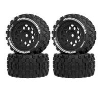 OGRC MX1.85 RC Wheels and Tires 12mm Hex Wheel and Tires for ARRMA 1/18 Typhon Granite Grom (Black)