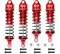 OGRC Oil Shock Absorber RC Shock Absorber Damper Set for Traxxas Slash 2WD, Hoss, Rustler 4X4 VXL,Slash 4X4, Bandit, Ford, Nitro, Stampede 1/10 Upgrades Parts Replace of 5862 (Red)