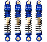 OGRC Shocks Absorber Aluminum Front & Rear Shock Damper RC Shocks for Axial SCX24 C10 JLU Deadbolt Gladiator Bronco Upgrade Parts (Blue)