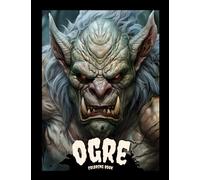 Ogre Coloring Book For Adults: Grayscale Fantasy Creatures For Horror Fans