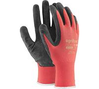 Ogrifox OX-Lateks_Cb10 Protective Gloves, Ox.11.558 Lateks, Red-Black-Yellow, 10 Size, Pack of 12