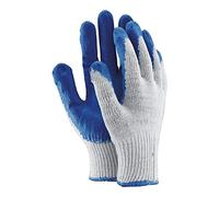 Ogrifox OX-Uniwamp_N Protective Gloves, Ox.11.121 Uniwamp, White-Blue, 9 Size, Pack of 10