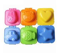 Ogrmar Cartoon Cute Egg Mold Sushi Rice Decorating Mould (6 pcs)