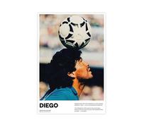 OGTDA Diego Maradona Football Poster Canvas Poster Wall Art Decor Print Picture Paintings for Living Room Bedroom Decoration 12x18inch(30x45cm)