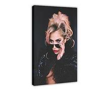 OGTDA Lady Gaga Poster Canvas Poster Wall Art Decor Print Picture Paintings for Living Room Bedroom Decoration Frame-style 08x12inch(20x30cm)