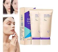 Ogulia Hydrating Concealer Translucent Face Cream,Whitening Soft Focus Skin Tinting Cream,Brightening Hydrating Concealer Waterproof Foundation Cream,Makeup Delicate Nature Naked Foundation (2PC, 50g)
