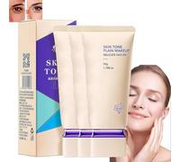 Ogulia Hydrating Concealer Translucent Face Cream, Whitening Soft Focus Skin Tinting Cream, Brightening Hydrating Concealer Waterproof Foundation Cream, Makeup Delicate Nature Naked Foundation (3pcs)