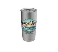 Ogunquit Maine - Retro Seacoast New England Apparel Stainless Steel Insulated Tumbler