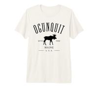 Ogunquit Maine USA with Moose Design Souvenir Premium T-Shirt