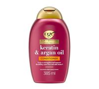 OGX 5in1 Benefits Frizz Free with Keratin & Argan Oil Conditioner, Strengthens and Improves Flexibility, Tames Frizz and Adds Shine, Sulfate Free, 385ml