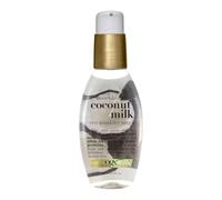 OGX 91008 Anti-Breakage Serum Nourishing Coconut Milk, Paraben and Sulfate Free, Sustainable Ingredients, Strengthening, Protective, Hydrating, 4 Ounce Pump Bottle
