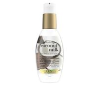 OGX 91008 Anti-Breakage Serum Nourishing Coconut Milk, Paraben and Sulfate Free, Sustainable Ingredients, Strengthening, Protective, Hydrating, 4 Ounce Pump Bottle
