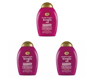 OGX Anti-Breakage Keratin Conditioner for Dry Hair, 385 ml (Pack of 3)