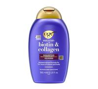 OGX Biotin and Collagen Volumising Hair Shampoo, Thick and Full, with Vitamin B7 Biotin, and Collagen, for Fine Hair, Sulfate Free Surfactants, 385ml