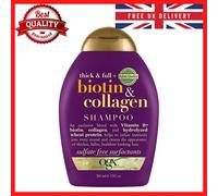 OGX Biotin & Collagen Hair Thickening Shampoo, 385ml Volumising Sulfate Free UK