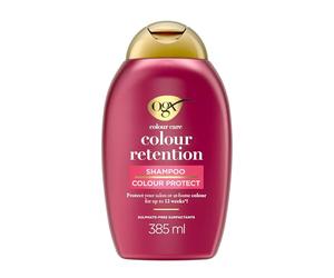 OGX Colour Care Colour Retention Shampoo, Colour Protect, Protects Salon or At-Home Colour for up to 12 Weeks, Sulfate Free, 385ml