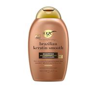 OGX Ever Straightening with Brazilian Keratin Smooth Shampoo, Smooth & Sleek, Makes Hair Smoother After the First Use, for Shiny Hair, Sulfate Free, 385ml