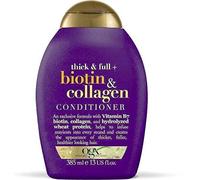 OGX® (Formerly Organix) Thick and Full Biotin Collagen Shampoo 385 ml + Conditioner/Conditioner 385 ml, For Thicker, Shiny Hair