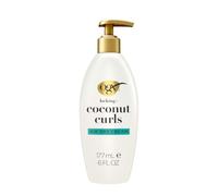 OGX Locking + Coconut Curls Air Dry Cream, 6 Ounce | With coconut oil & shea butters, enhances curls and reduces frizz, for soft, bouncy, air-dried styles