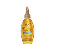 OGX Mirror Shine + Argan Oil Pre-Wash Hair Gloss, Rinse Out Treatment, Glossy Shine, Smoothing Repair, Lightweight, Silicone Free, Mends Split Ends, 118ml