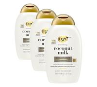 OGX Nourishing with Coconut Milk Hydrating Conditioner, Intensely Moisturizes for Immediate Softness from the First Use, Sulfate Free, 385ml (Pack of 3)