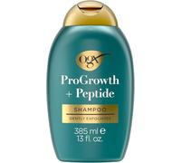 OGX ProGrowth + Peptide Clarifying Shampoo, Gentle Exfoliating Shampoo, Supports Natural Hair Growth by Removing Scalp Build-Up, 1.5% Mandelic Acid, LipiPro Shield™, 385ml