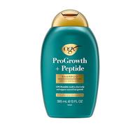 OGX ProGrowth + Peptide Clarifying Shampoo, Gentle Exfoliating Shampoo, Supports Natural Hair Growth by Removing Scalp Build-Up, 1.5% Mandelic Acid, LipiPro Shield™, 385ml