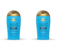 OGX Renewing with Argan Oil of Morocco Repairing Shampoo, Travel Size, Repairs and Revives Hair, Restores Strength and Shine, for All Hair Types, Sulfate Free, 88.7ml x 2, Pack of 2