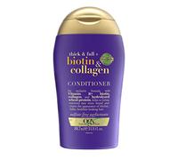 OGX Thick & Full with Biotin & Collagen Conditioner, with Vitamin B7 Biotin, Collagen and Hydrolyzed Wheat Protein, for Thicker, Fuller & Healthier-Looking Hair, Sulfate Free, 88.7ml