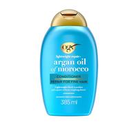 OGX Weightless Hydration with Argan Oil of Morocco Conditioner, Lightweight, with Vitamin B5, Hydrates Fine or Oily Hair without Weighing It Down, for Soft and Shiny Hair, Sulfate Free, 385ml