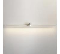 OGYJMSFN Wall Sconce Sturdy Led Sconces Linear Metal Light with Mini Spotlight, Bedside Reading Lamp Vanity Mirror Lighting Lights, White Strip La(100CM)