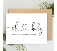 Oh Baby! Enjoy your Maternity leave A5 Card with envelope, New Mum Card, Maternity Leave Card, Mum to be Card, Work Maternity Leave Card