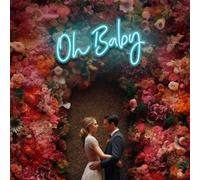 Oh Baby Neon Sign, Custom Light for Babys Shower Decorations, Nursery Decor or Gender Reveal Party, Perfect Baby Celebration Neon Art