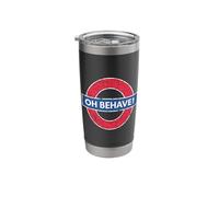 Oh Behave! Distressed Effect Stainless Steel Insulated Tumbler